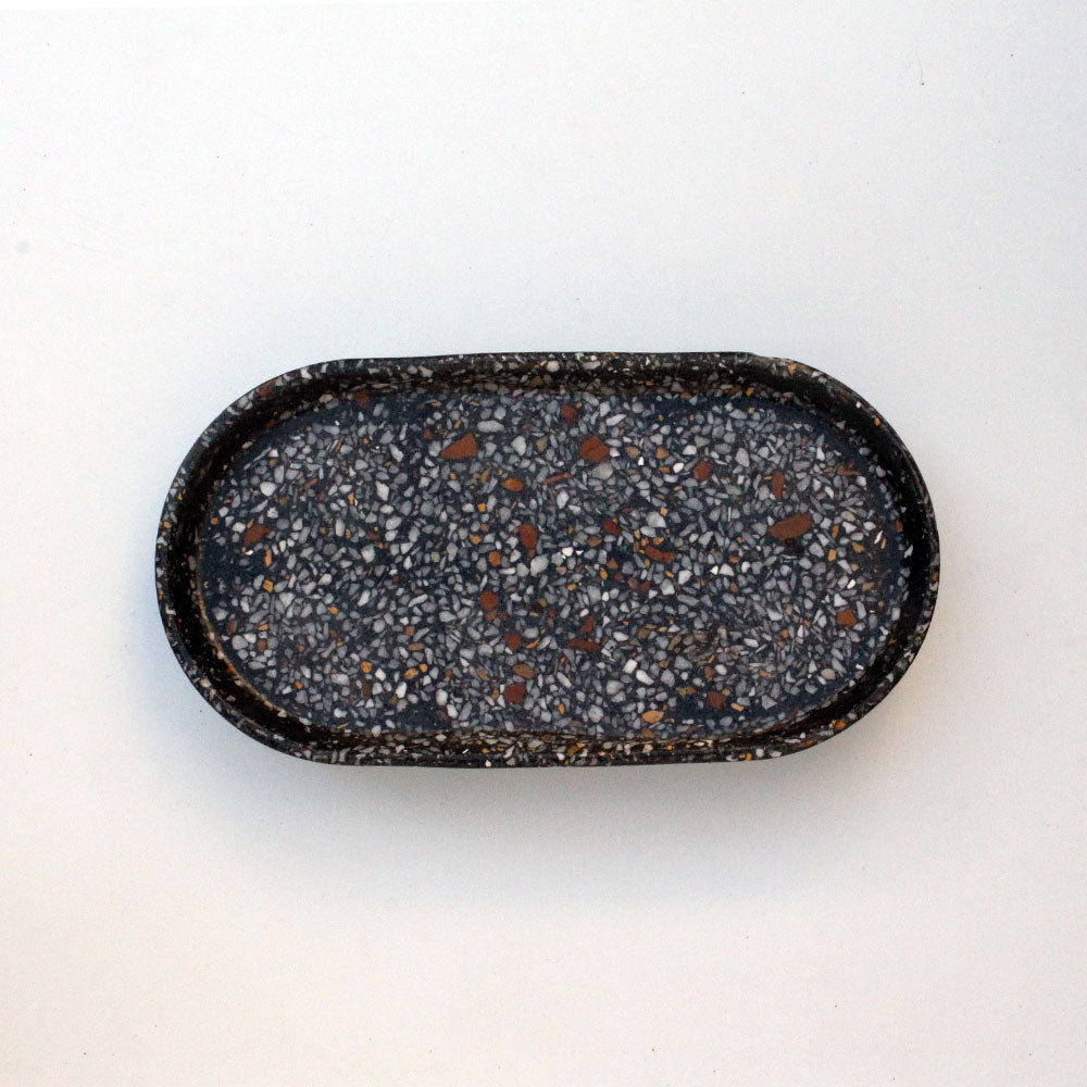 Elliptical Ovalish Tray - Black image