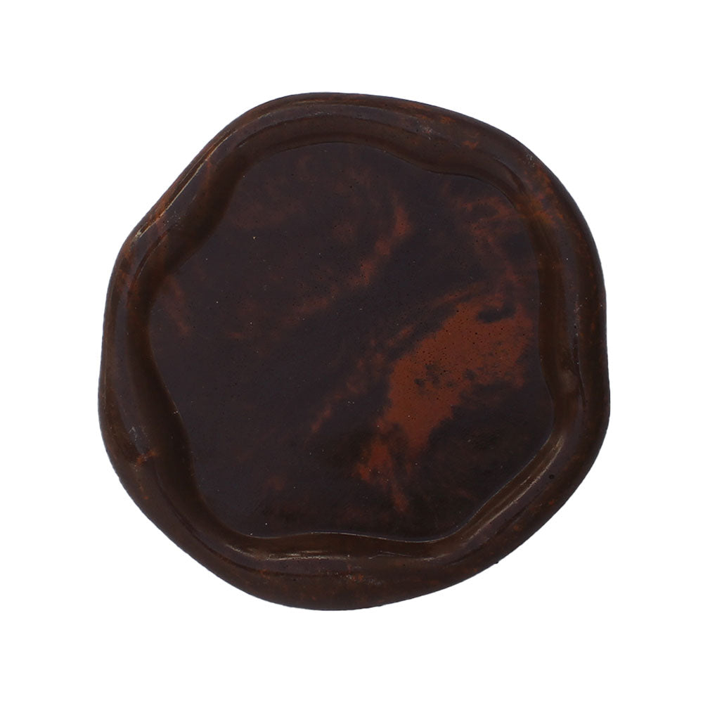 Salver - Round Salver, Dark Brown image