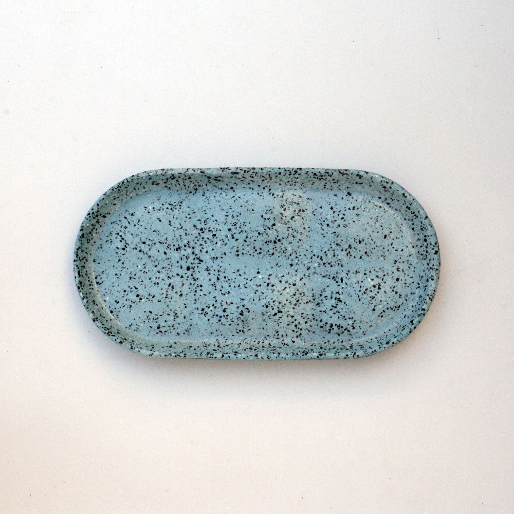 Elliptical Ovalish Tray - Sky Blue image