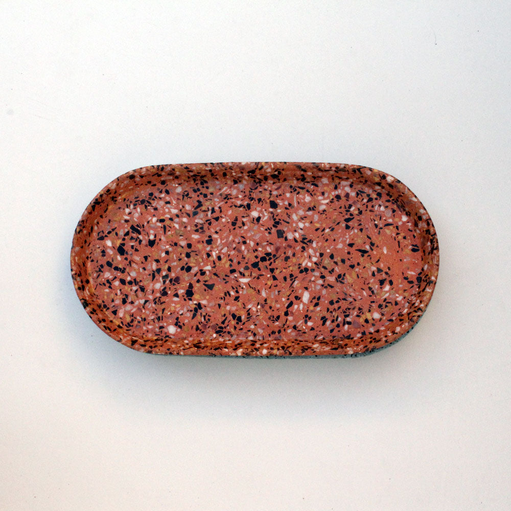 Elliptical Ovalish Tray - Red image